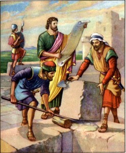 Nehemiah Rebuilding the Walls of Jerusalem Nehemiah 4:16-18